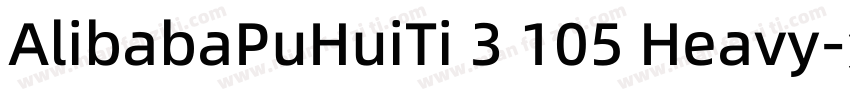 AlibabaPuHuiTi 3 105 Heavy字体转换